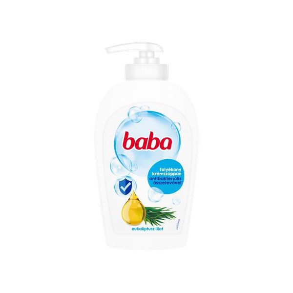 Tekuté mydlo, s antibakteriálnou zložkou, 250 ml, BABA, eukalyptus