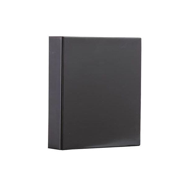 Krúžkový šanón, 4 krúžky, 80 mm, A4, PVC, PANTA PLAST, čierna