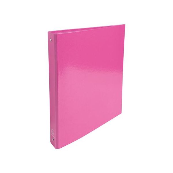 Krúžkový šanón, 4 krúžky, 40 mm, kartón, EXACOMPTA "Iderama", ružový