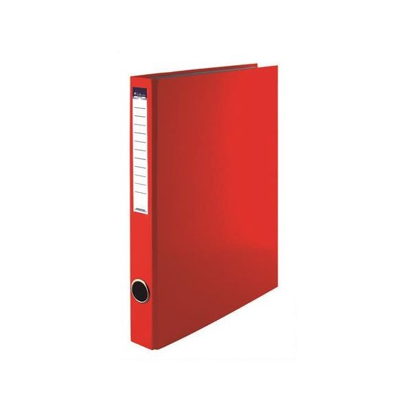 Krúžkový šanón, 2 krúžky, 35 mm, A4, PP/kartón, VICTORIA OFFICE, červený