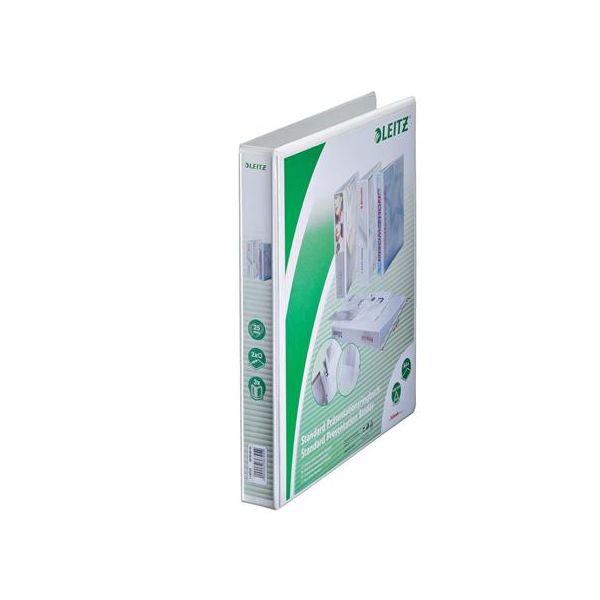 Krúžkový šanón, panoramatický, A4 Maxi, 2 krúžky, 44 mm, biely