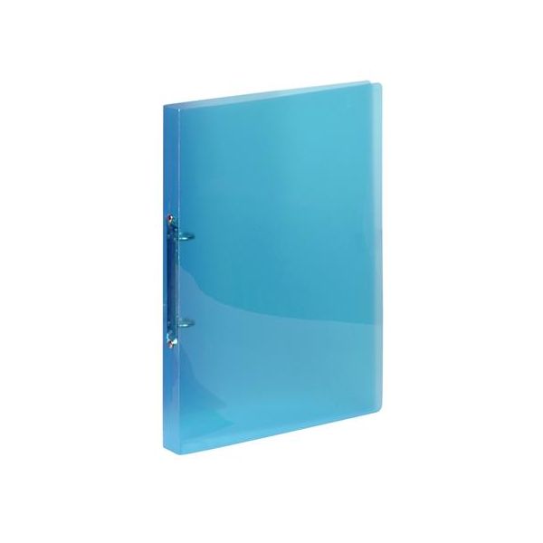 Krúžkový šanón, 2 krúžky, 20 mm, A4, PP, VIQUEL "Propyglass", modrá