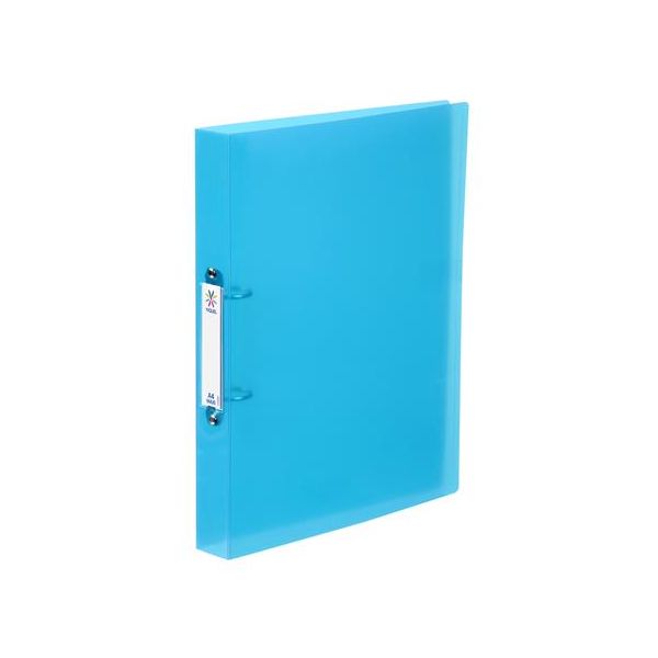 Krúžkový šanón, 2 krúžky, 40 mm, A4, maxi, PP, vymeniteľný štítok, VIQUEL "Propyglass", modrá