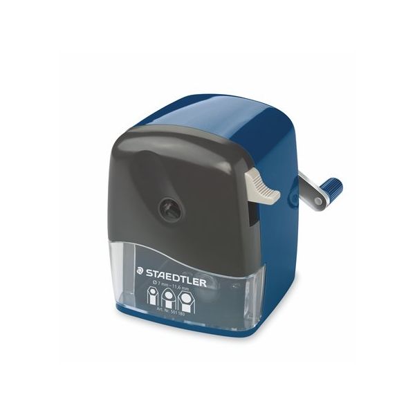 Strúhadlo, jednodierové, stolové, STAEDTLER "501 180", modrá