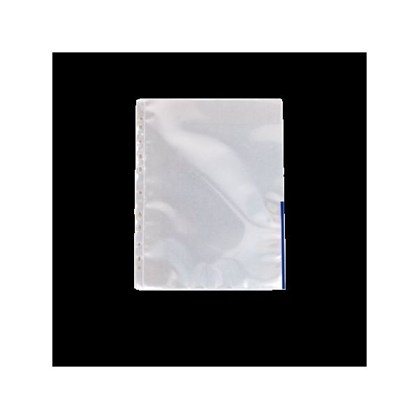 Euroobal, s farebným okrajom, A4, 105 mikr., číry povrch, ESSELTE, modrý