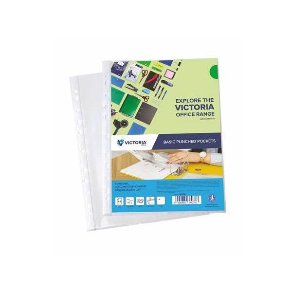 Euroobal, A4, 50 mikr., číry, VICTORIA OFFICE