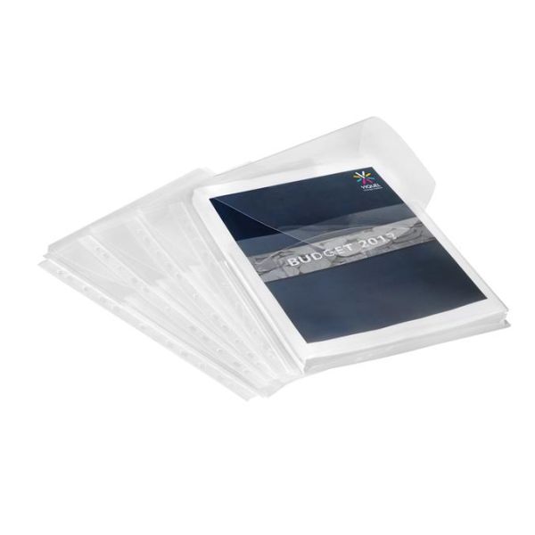 Euroobal, A4, 200 mikr., s chlopňou, 20 mm, VIQUEL, číry