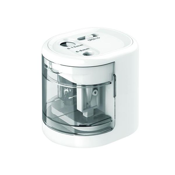 Strúhadlo, 2 otvory, stolové, elektrické, USB konektor, RAPESCO"PS12-USB", biela