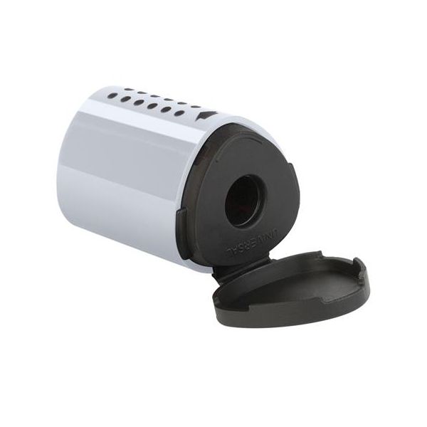 Strúhadlo, jednodierové, so zásobníkom, FABER-CASTELL, "Grip 2001 mini", strieborná