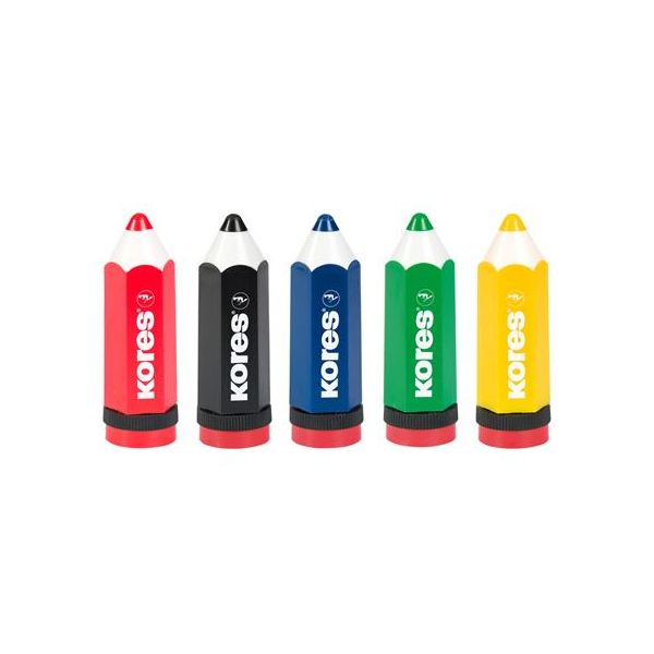 Strúhadlo, jednodierové, so zásobníkom, KORES "Kolorito", rôzne farby