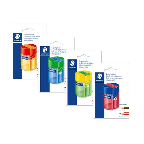 Strúhadlo, dvojdierové, STAEDTLER "511 006", mix farieb