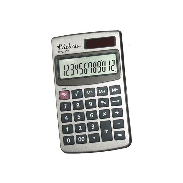 Kalkulačka, vrecková, 12 miestny displej, VICTORIA OFFICE "GVZ-152"