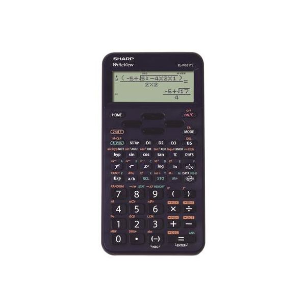 Kalkulačka, vedecká, 420 funkcií, SHARP "EL-W531TL", modrá