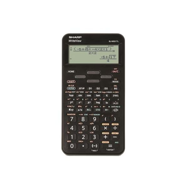 Kalkulačka, vedecká, 420 funkcií, SHARP "EL-W531TL", čierna