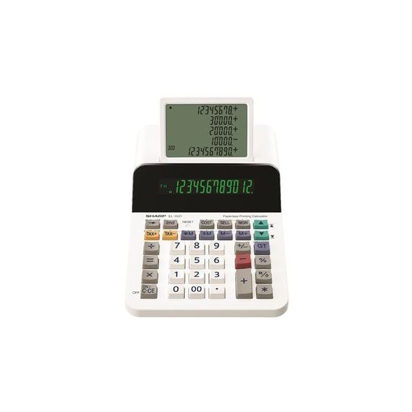 Kalkulačka, stolová, s pomocným displejom, 12 miestny displej, SHARP "EL-1501"
