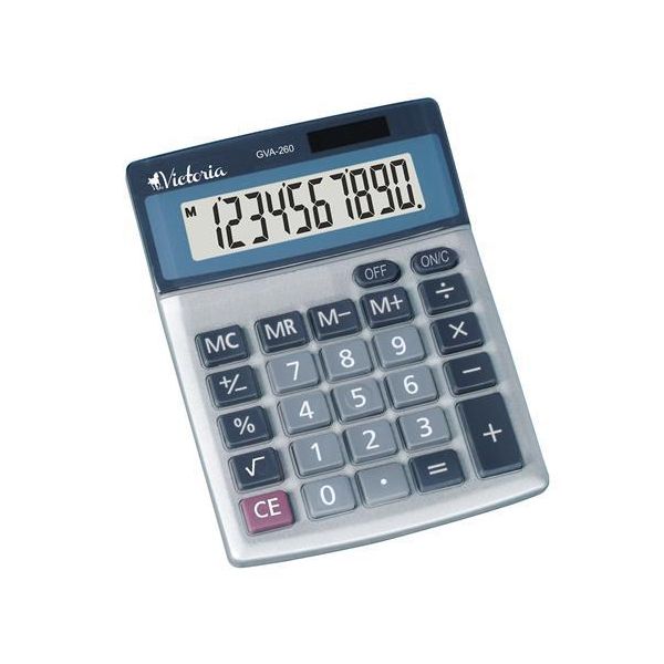 Kalkulačka, stolová, 10 miestny displej, VICTORIA OFFICE "GVA-260"