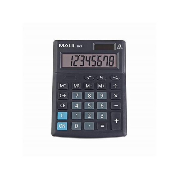 Kalkulačka, stolová, 8 miestny displej, MAUL "MC 8"