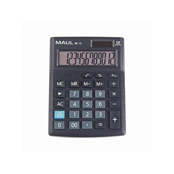 Kalkulačka, stolová, 12 miestny displej, MAUL "MC 12"