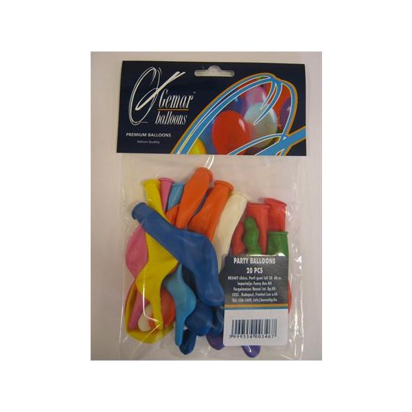 Balón "Party", rôzne tvary, mix farieb