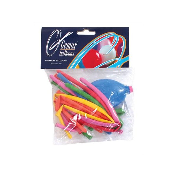 Tvarovateľné balóny, s pumpou, rôzne farby