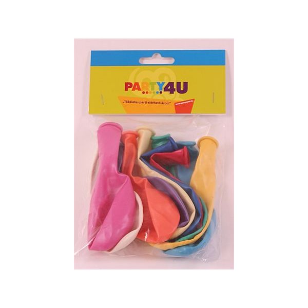 Balón, 26 cm, perleťový, mix farieb