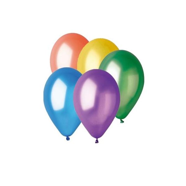 Balón, 26 cm, rôzne, metalické