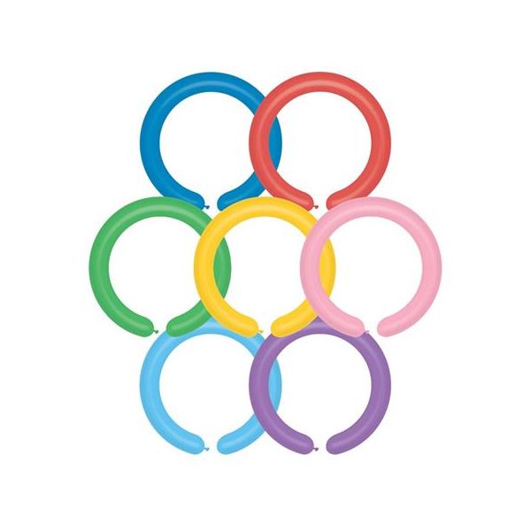 Balón, modelársky, gumený, D4, mix