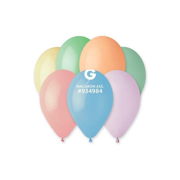 Balón, 26 cm, mix pastelových farieb