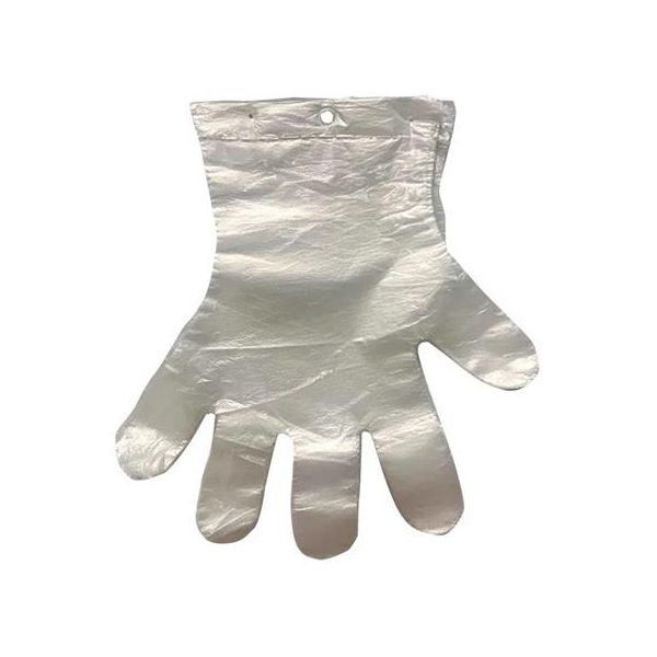 Fóliové rukavice, jednorazové, blokované, veľ. L