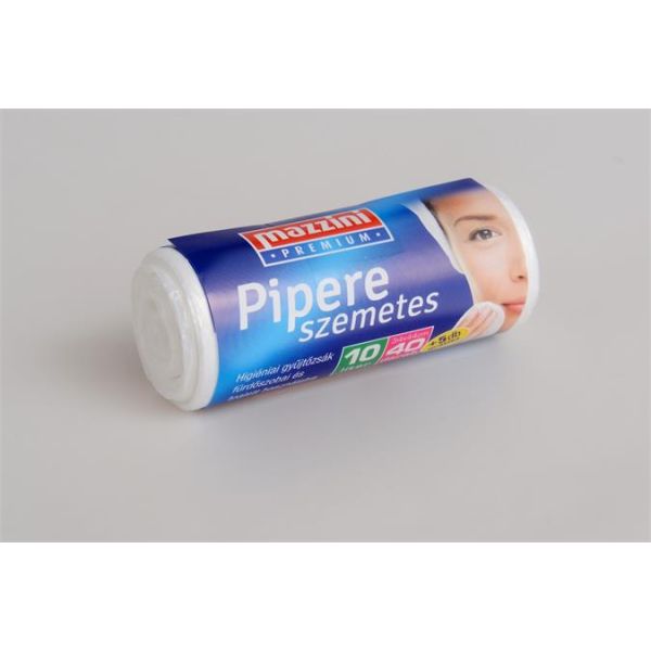 Vrecia na odpadky, 10 l, 45 ks, 34×44 cm, 5 µ, MAZZINI "Premium", biela