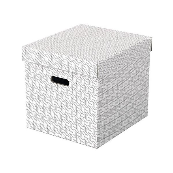 Úložný kubický box, ESSELTE "Home", biely