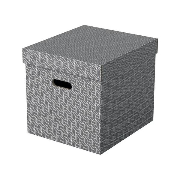 Úložný kubický box, ESSELTE "Home", sivý