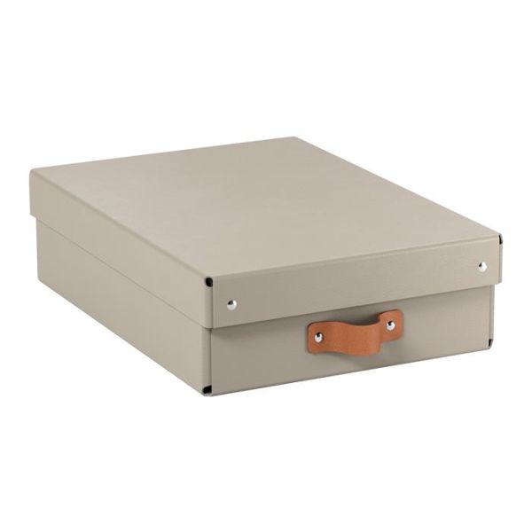 Úložný box, veľkosť M, nízky, LEITZ "Puro", pieskový