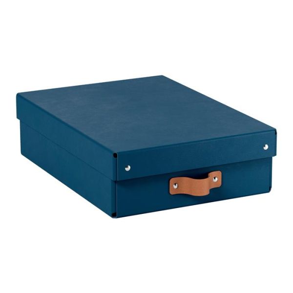 Úložný box, veľkosť M, nízky, LEITZ "Puro", modrý