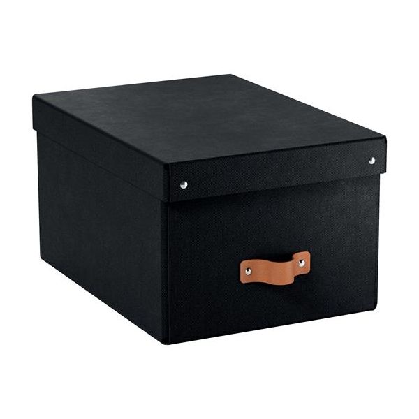 Úložný box, veľkosť M, LEITZ "Puro", čierny