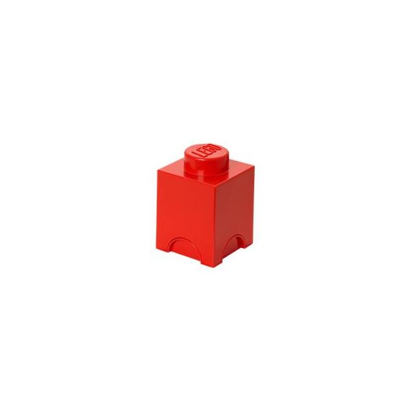 Úložný box, hranatý, LEGO, červený
