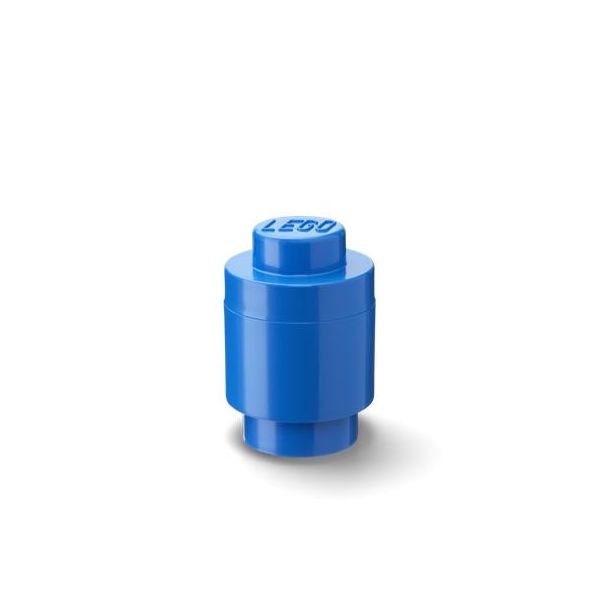 Úložný box, valcovitý, LEGO, modrý