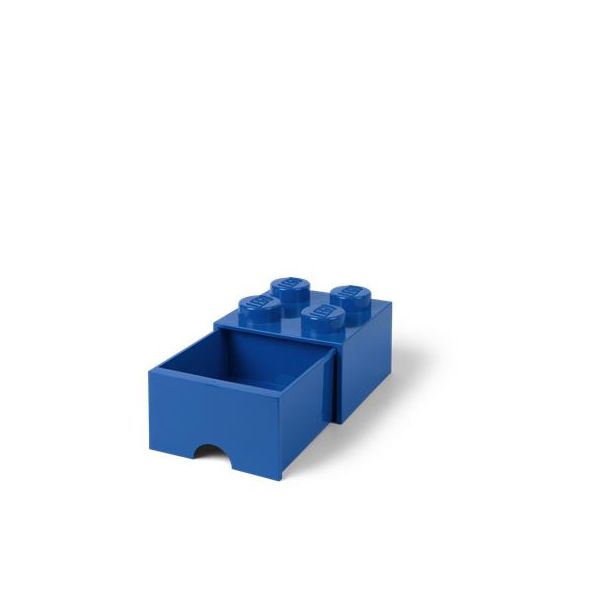 Úložný box, zásuvkový, LEGO "Brick", modrý