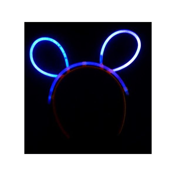 Čelenka, svietiaca v tme, plastová, neónové farby