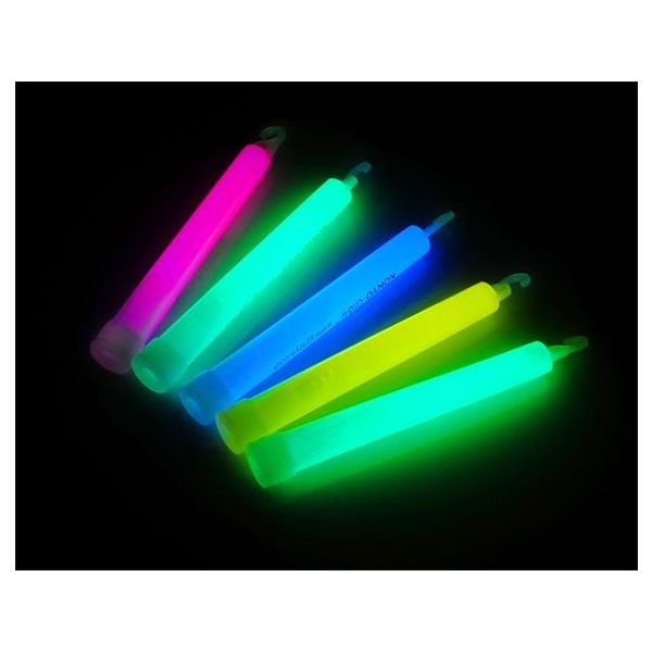 Tyčinka, svietiaca v tme, 15x1,5 cm, plastová, neónová farba