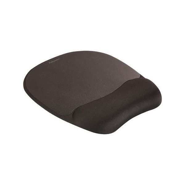 Podložka pod myš, penová výplň, FELLOWES "Memory Foam", čierna