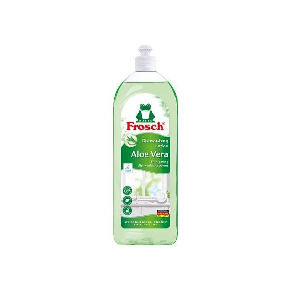 Čistiaci prostriedok na umývanie riadu, 750 ml, FROSCH, aloe vera