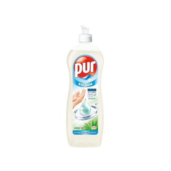Čistiaci prostriedok na umývanie riadu, 750 ml, PUR, aloe vera balzam