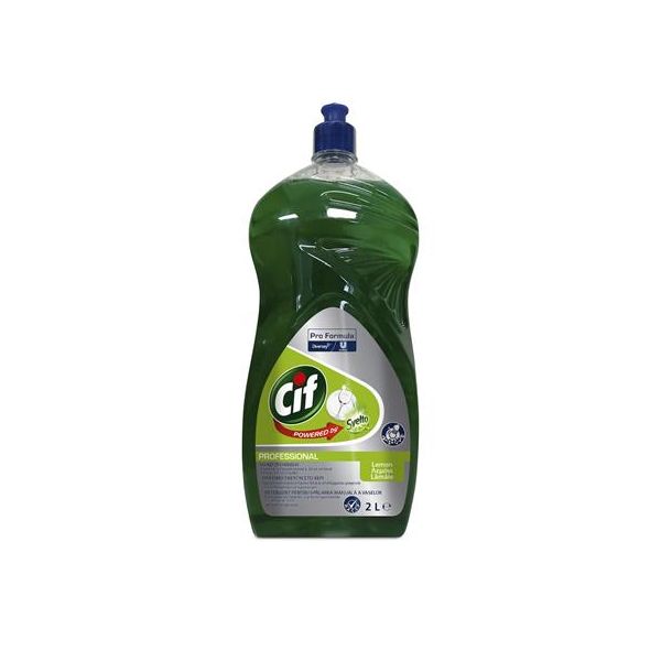 Čistiaci prostriedok na umývanie riadu, 2 l, CIF "Professional", citrón