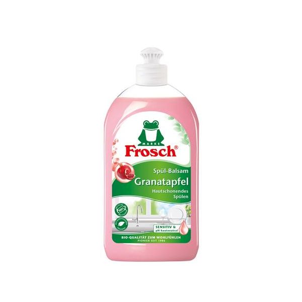 Prostriedok na umývanie riadu, 500 ml, FROSCH, granátové jablko
