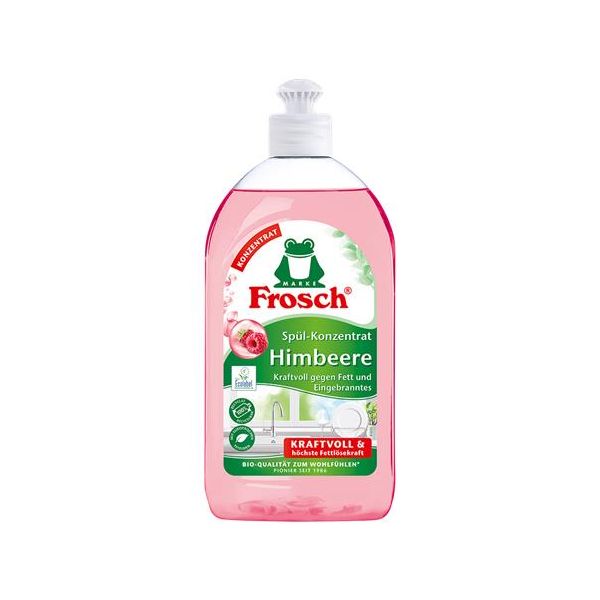 Prostriedok na umývanie riadu, 500 ml, FROSCH, malina