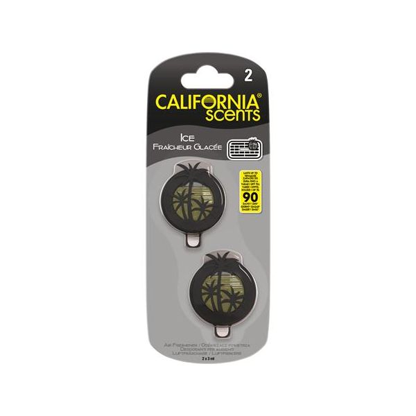 Vôňa do auta, mini difúzor, 2*3 ml, CALIFORNIA SCENTS "ICE"
