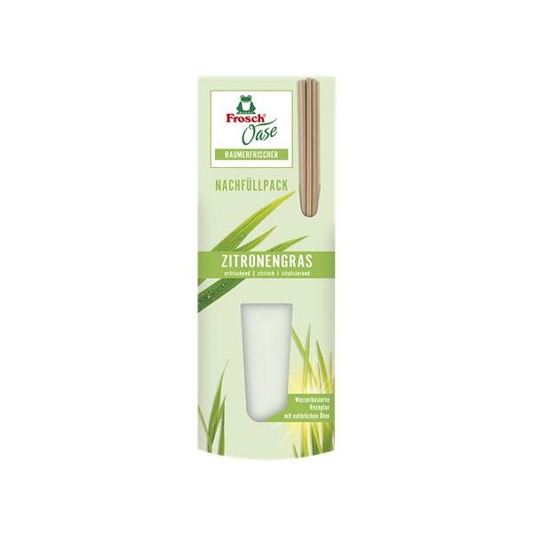 Osviežovač vzduchu, 90 ml, náhradná náplň, FROSCH „Oase“, citrónová tráva