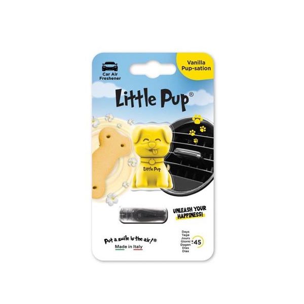 Osviežovač vzduchu do auta,  LITTLE PUP "Vanilla Pup-sation", žltý