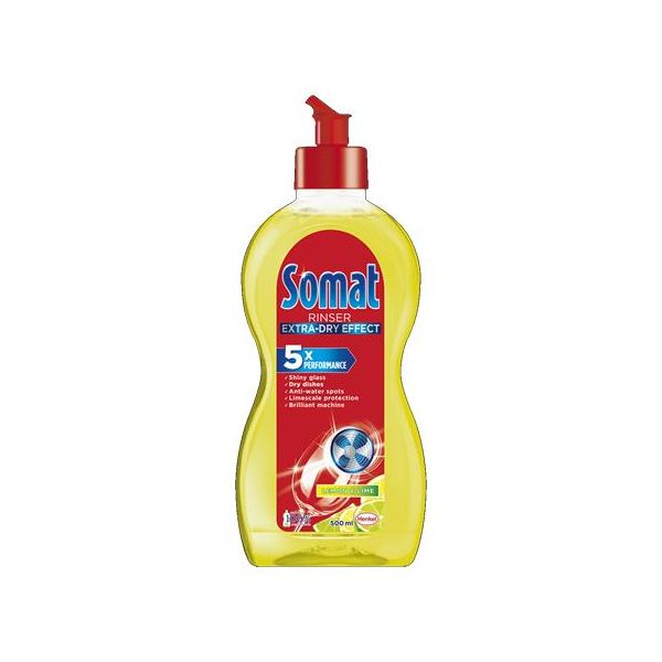 Leštidlo, do umývačky riadu, 500 ml, SOMAT "Extra", citrón